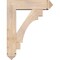Ekena Millwork Merced Arts and Crafts Smooth Bracket w/ Offset Brace, Douglas Fir, 7 1/2"W x 28"D x 36"H BKT0806X28X36MRC03SDF - alternate 4